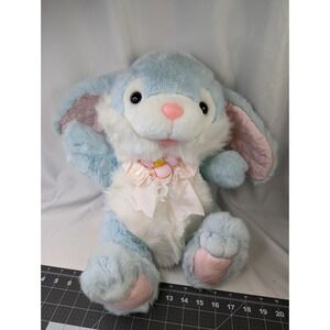 Fairview Blue Rabbit Plush Quilted Ears Paws Bunny Kmart Stuffed Animal Toy